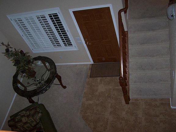 Entrance into the living room from the front door