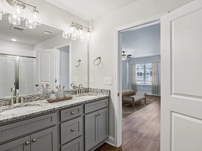 Another view of the primary bathroom.