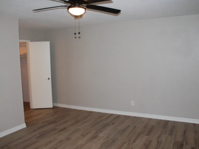 Master bedroom with new cealing fans for comfort.