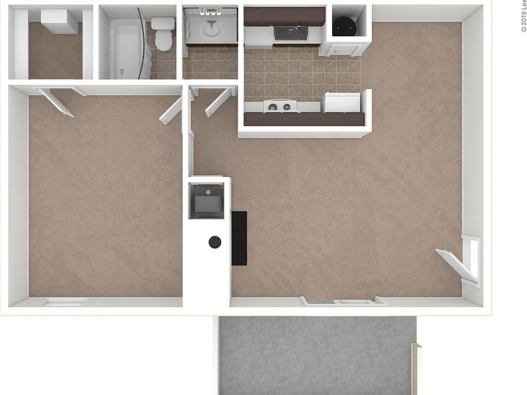 1 Bed 1 Bath: Beds - 1: Baths - 1: SqFt Range - 750 to 750