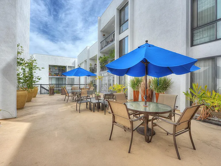 community area near pool