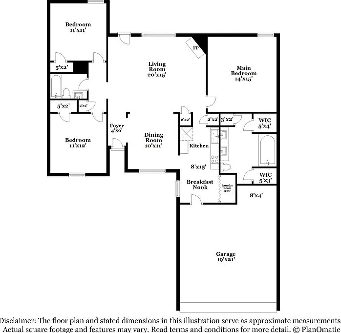 3 bed, 2.0 bath, 1419 sqft, $1,925 — Photo 2