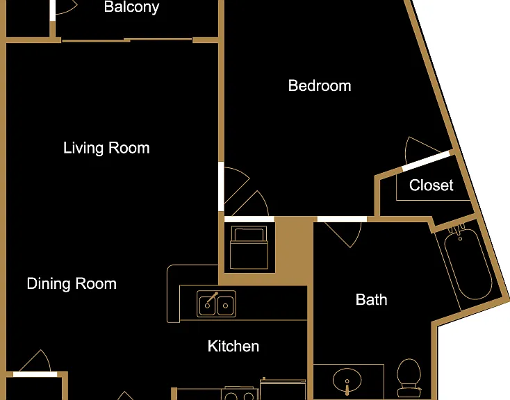 Plan B5 Floorplan Diagram