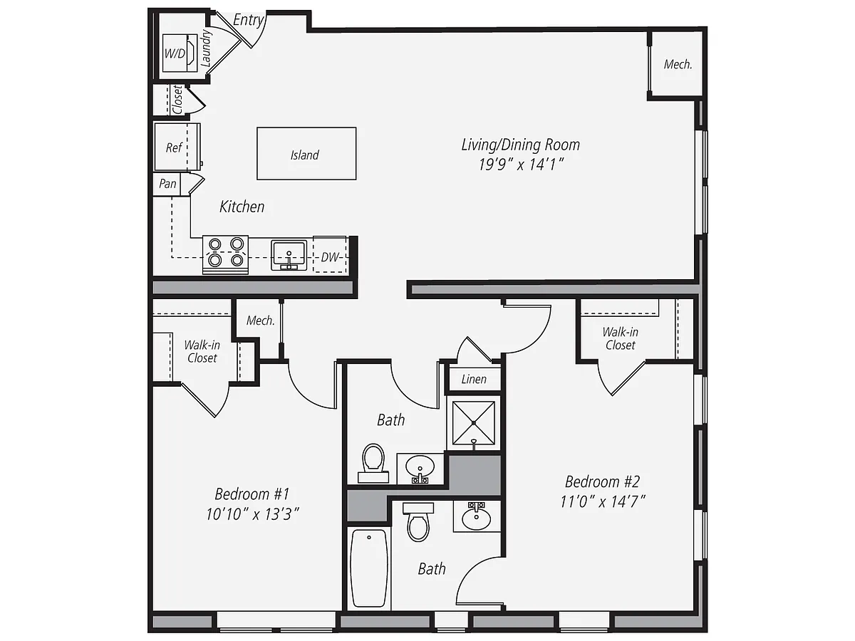 Floor plan Furnished-f-B4-1074-UNITS-101-102