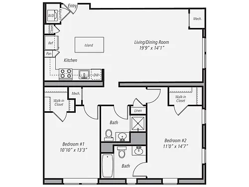 Floor plan Furnished-f-B4-1074-UNITS-101-102