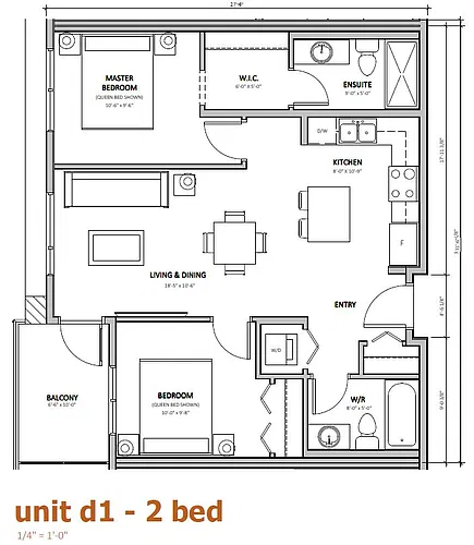 Floor plan 2 Bedrooms 2 Bed 2 Bath 11