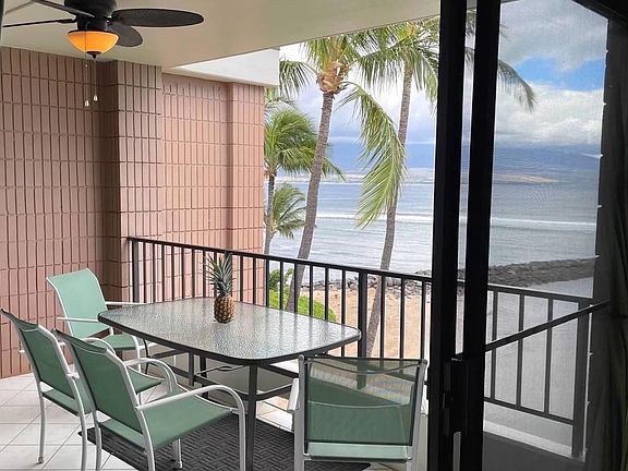 View from primary bedroom, looking out towards lanai