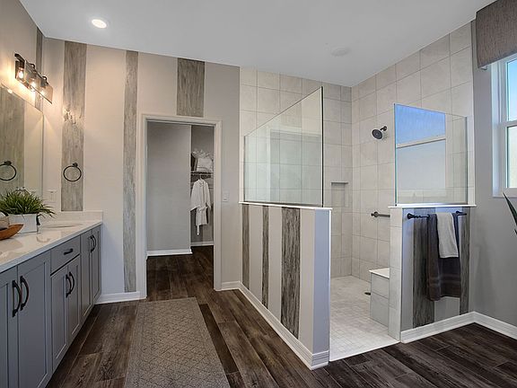 On Top of the World Communities Ocala FL Sunflower Model Floor plan Master Bath