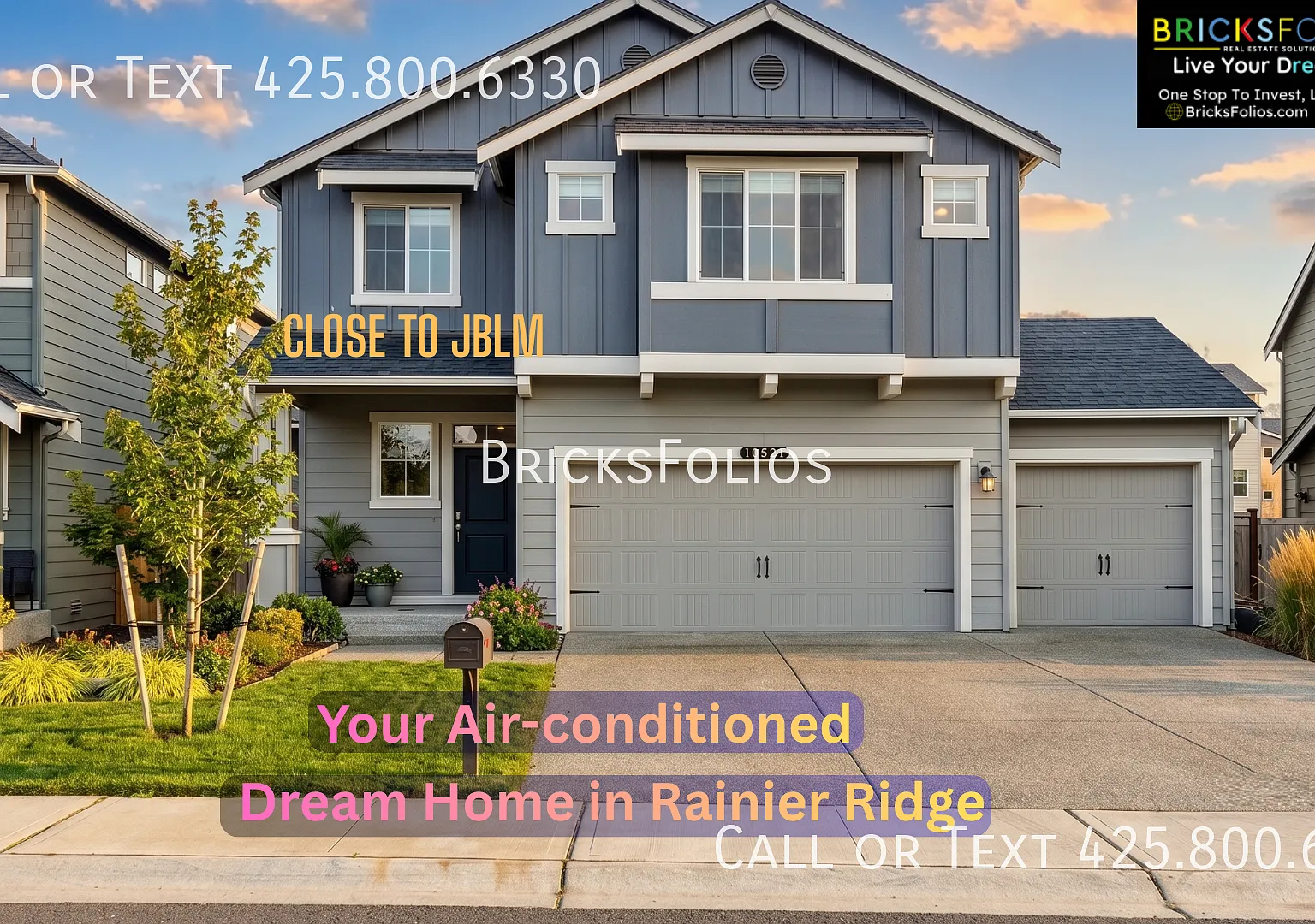 5 Bedrooms | A/C | 3-Car Garage | Fenced Backyard | 2,780 Sq. Ft. | Convenient To Jblm — Photo 1