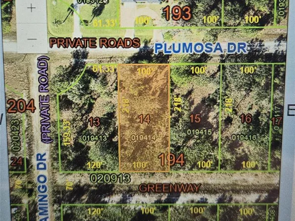 0 PLUMOSA DRIVE LOT 14, INDIAN LAKE ESTATES, FL 33855
