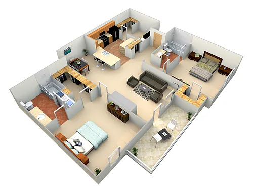 Floor plan B3