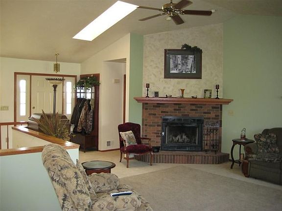 Great Room with Stone Fireplace