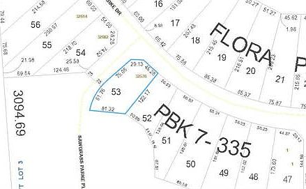 Parcel Map with Dimensions