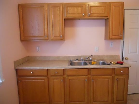 kitchen is at the rear of the property