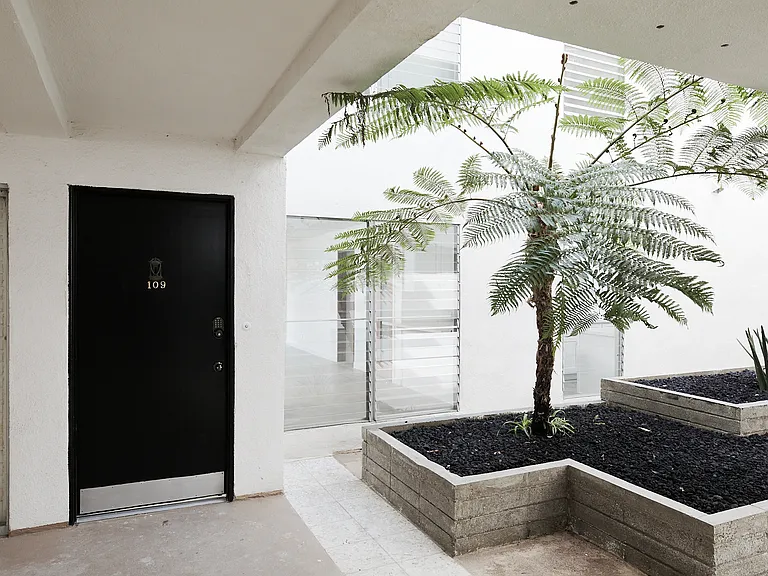 Secure Open-Air Courtyard Entrance to #109