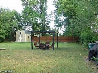 Fully fenced backyard
