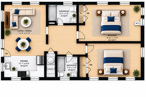 Floor plan 505