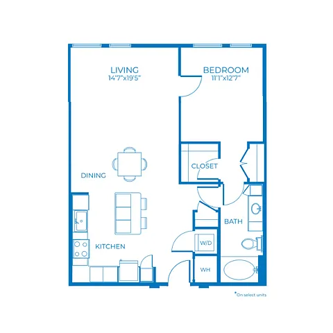 Floor plan A5a | 1 Bed | 1 Bath