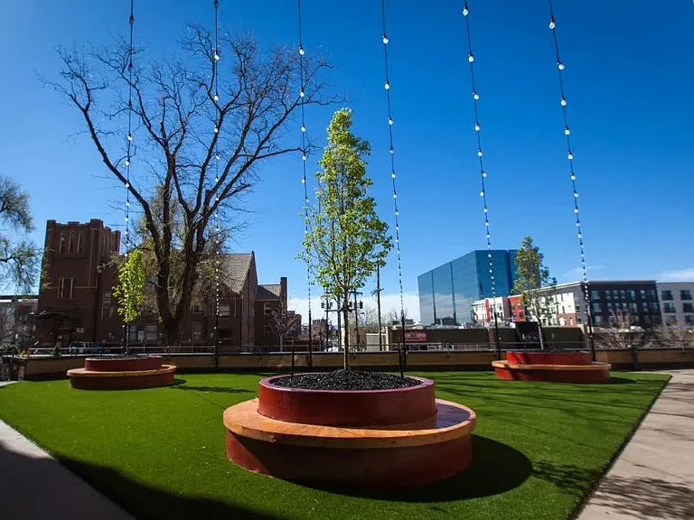 Pet park at Archer Tower in Denver, CO