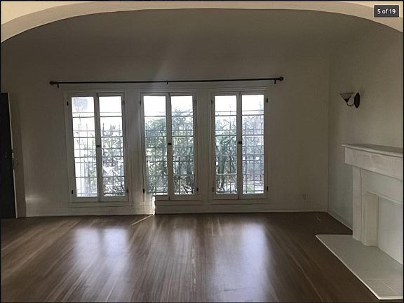 View from the dining room to the living room