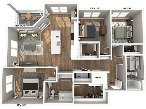 Floor plan C1HC-1384