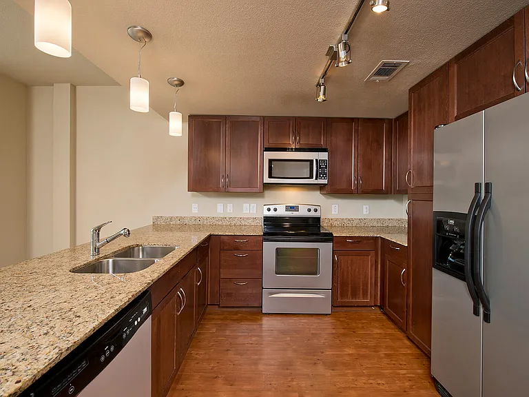 Our mid-rise homes feature unlimited cabinet and counter space
