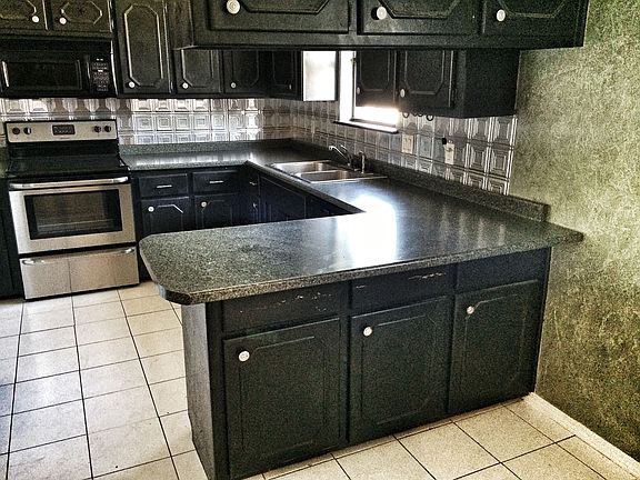 Kitchen with new SS Stove