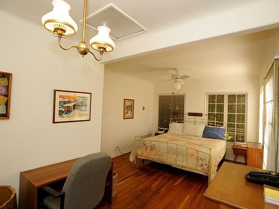 Master bedroom with office area