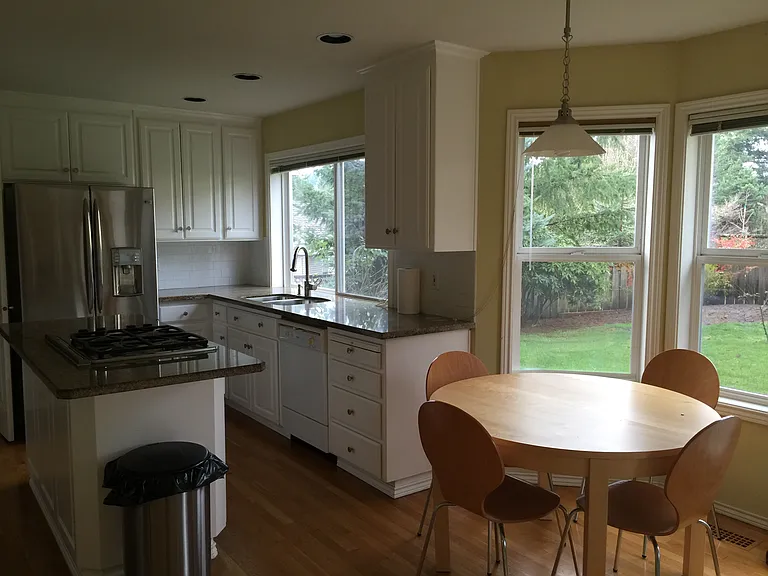 kitchen and dining nook