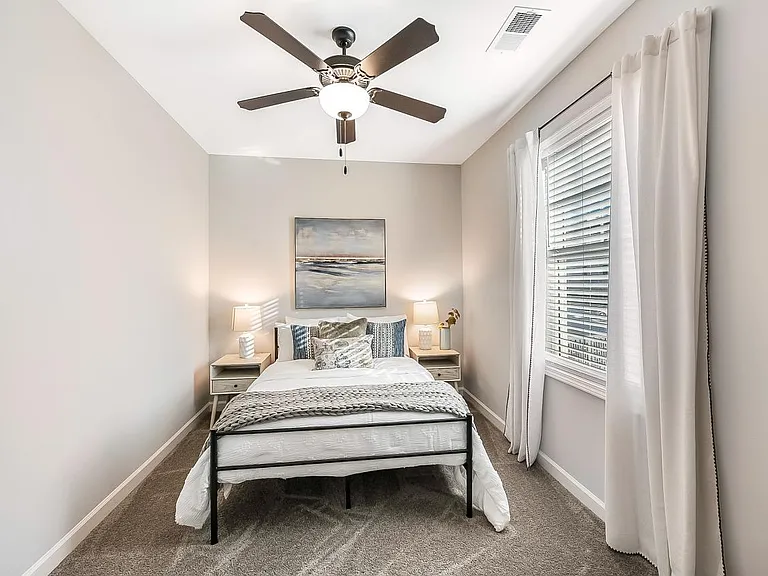 Second Bedroom in the two bedroom apartment at Legacy at Baldwin Ridge Apartments