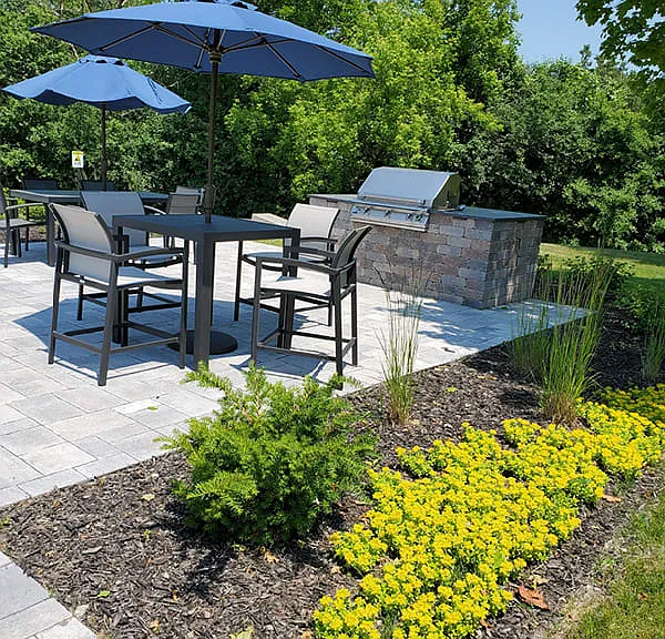 Also included is an outdoor patio with fire pit and 2 barbeques.