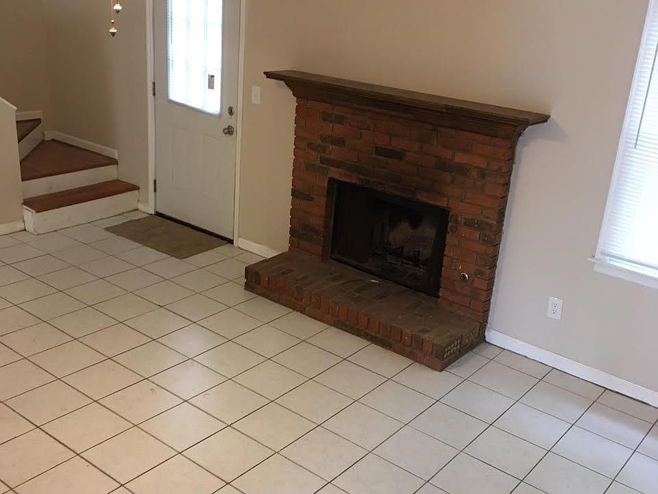 family room with fireplace