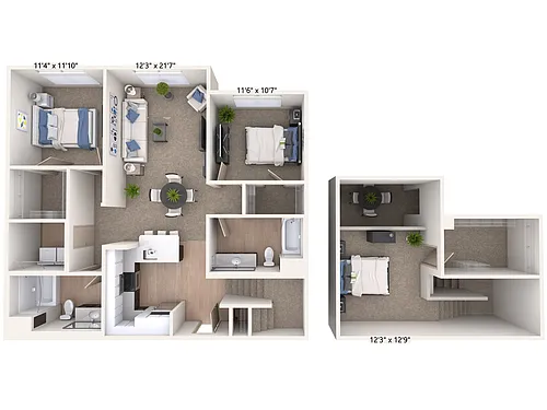 Floor plan B14L-D-Two