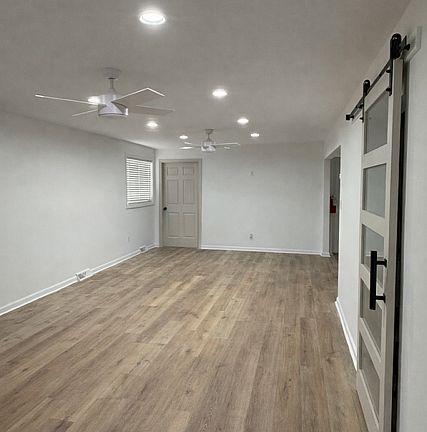 Spacious open concept living room, dining room area