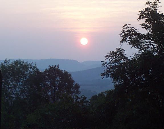 Sunrise from the front porch