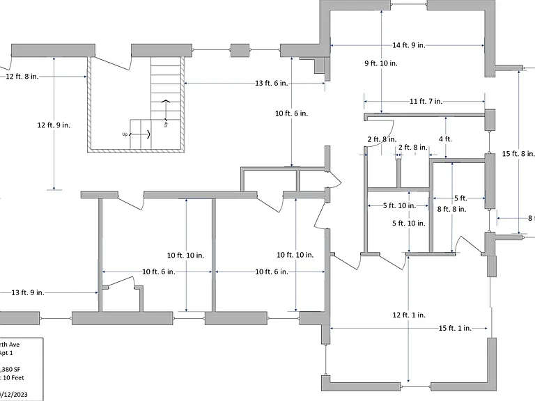 Floor Plan Showing Dimensions