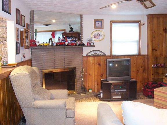 Relax and entertain in the family room.  Enjoy cold days around the fireplace.