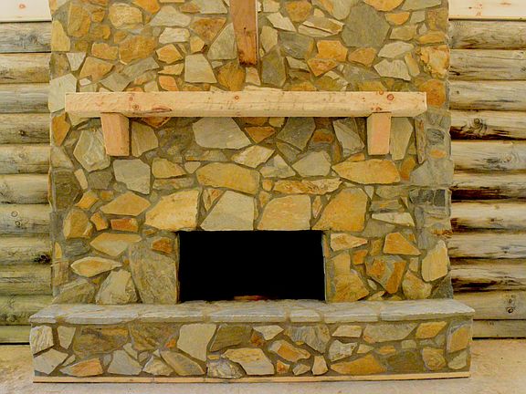 Main level fire place