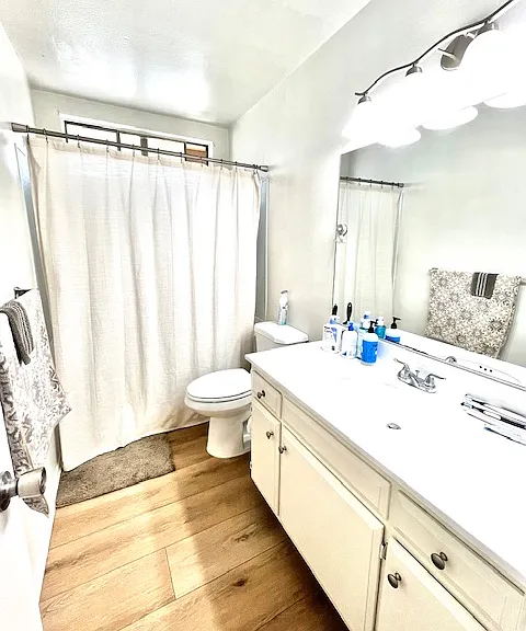 Hallway bathroom