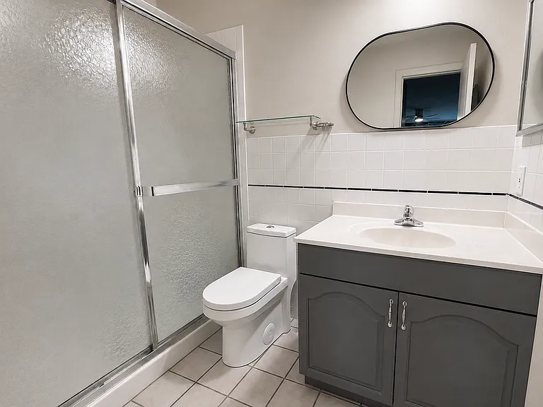 3/4 bathroom off the primary suite
