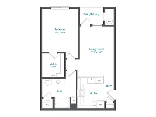 Floor plan 1x1-Boundary (A3)