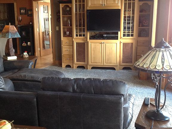 Hickory entertainment center