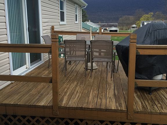 rear wooden deck