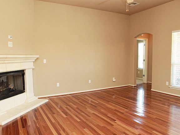 Family room with gas log fireplace
