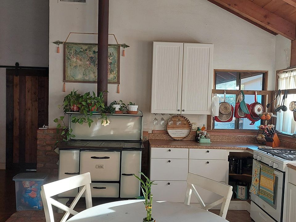Decorative green stove in Kitchen