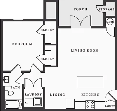 Floor plan The Evangeline