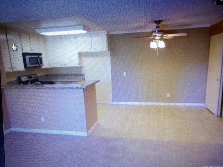 Spacious kitchen and living room