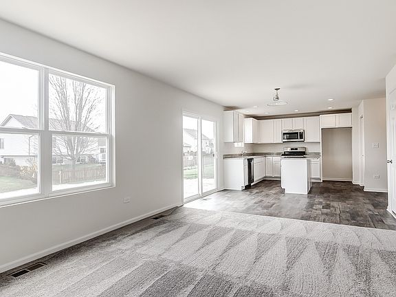 Great room view to kitchen