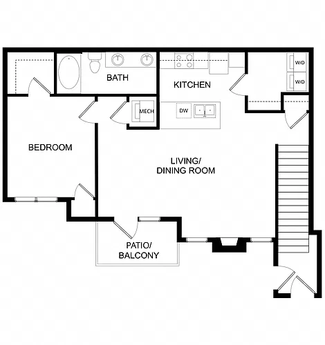 Floor plan 1x1 Odyssey