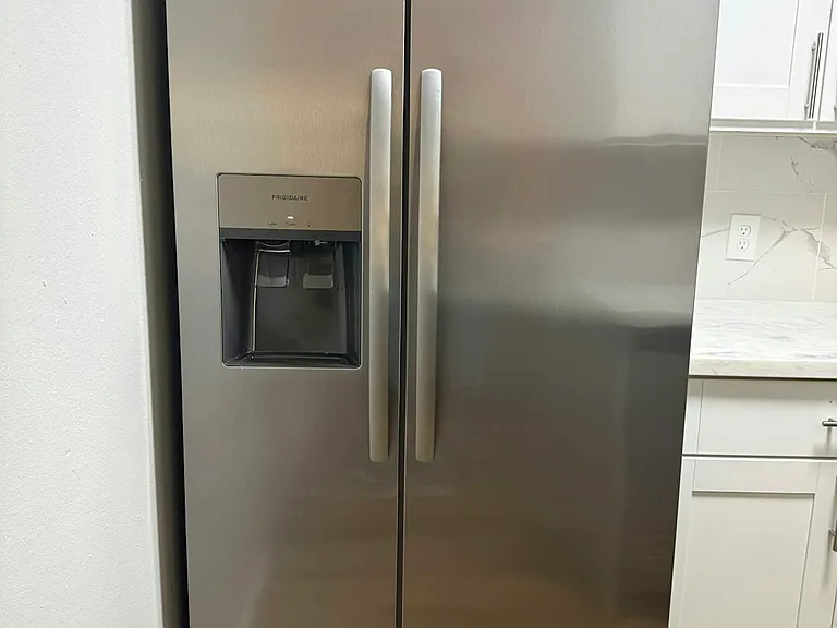 new refrigerator with water and ice make
